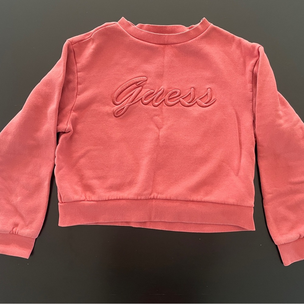Guess Coral Fleece-Lined Sweatshirt